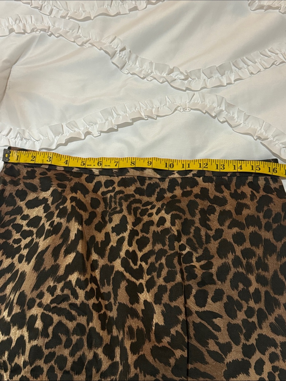 MICHAEL Michael Kors Leopard-Print Pencil Skirt in Brown and Black - Picture 6 of 8
